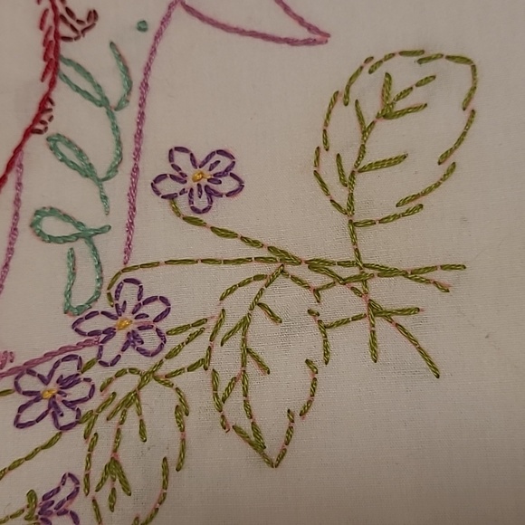 Vintage Hand Stitched Illinois State Bird & Flower - Picture 5 of 16